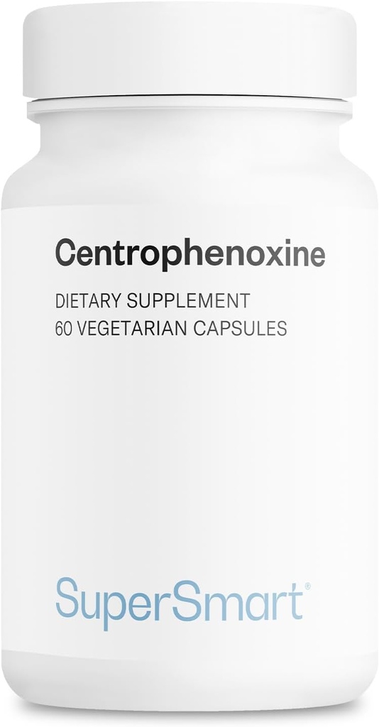 Supersmart - Centrophenoxine 500mg per Day (DMAE & pCPA) - Nootropics Supplement Agregates 124; Non- GMO & Gluten Free - 60 Kapsułki wegetariańskie