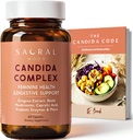 Candida Cleanse for Women - Gut & Feminine Balance with Oregano Oil, Capmyle, Probiotyki, Reishi, Aloe & Black Walnut - Może pomóc wsparcie Digestive Comfort, Clarity, Clear Skin & pH pochwy