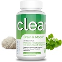 Suplement mózgu do pamięci, Mgła mózgu, Focus, Nastrojenie i Koncentracja & Funkcje Cognitive - Lwa grzywa Supercharged z Ginkgo Biloba & Dwa struny probiotyczne (60 Count - 1 miesiąc dostaw)