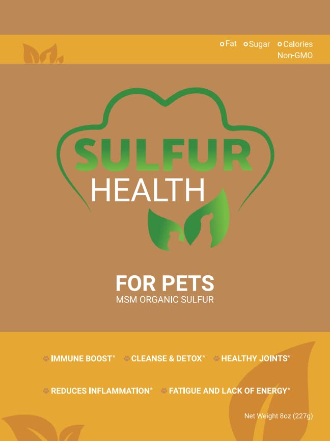 Organiczny siarka dla zwierząt domowych - 99,9% Pure MSM Supplement for Pets - Labested and Certified Pet MSM