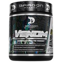 DRAGON PHARMA Venom Extreme Potency Pre- Workout, Laser Sharp Focus + Energia, Intensywna wydajność, Proven Składniki dla ulepszonego Vasodilation & Endurance (40 Sług, Biały Smok)