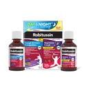 Dziecięcy Robitussin DM Day and Night Cough Relief Value Pack, Cough Medicine, Grape / Fruit Punch Flavor - 4 Fl Oz x 2