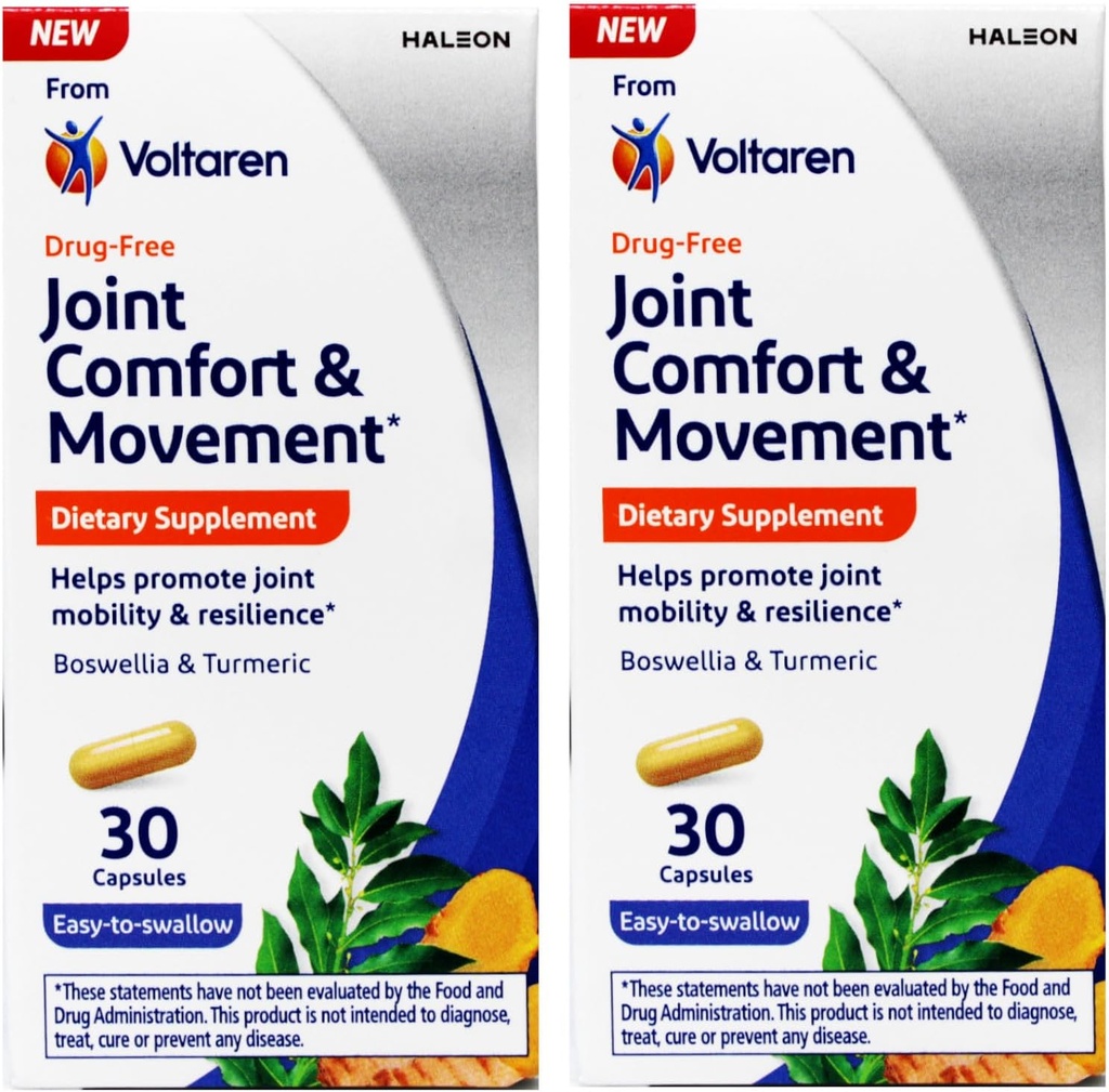 Voltaren Joint Comfort & Movement, Suplement diety, Łatwy do Połknięcia, 30 Count (Opakowanie 2)