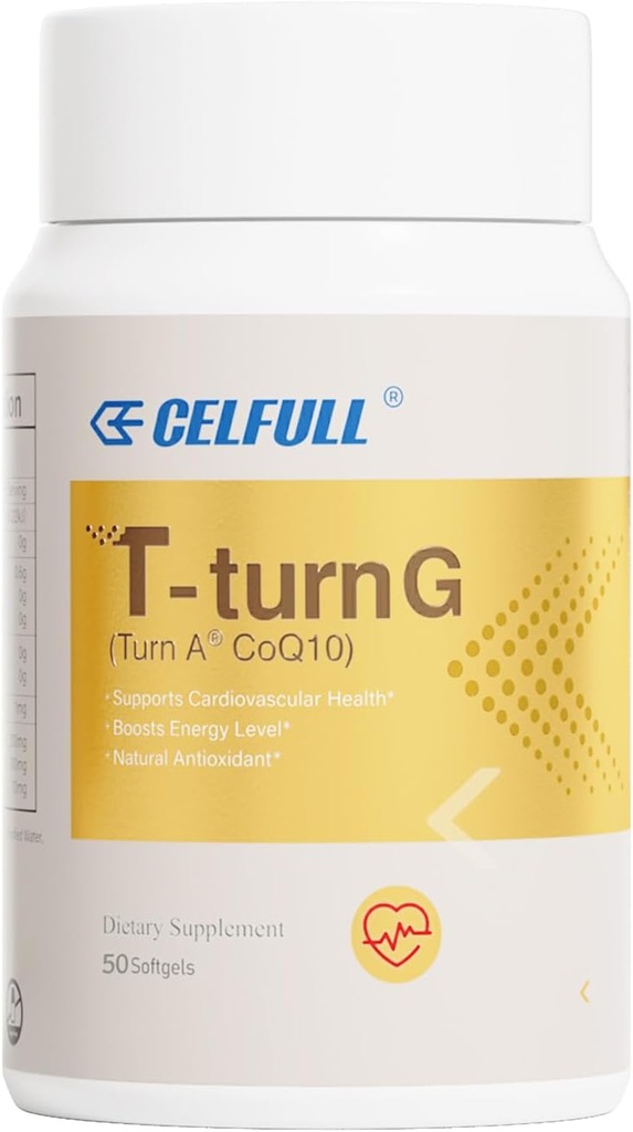 CELFULL CoQ10 200mg, przeciwutleniacz do heart heart health & energy production, koenzym Q10 zawierający NAD, kwas lipidowy alfa itp., co q 10 Suplement i witaminy, 50 Softgels