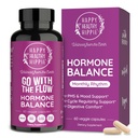 Hormon Równowaga dla Kobiet - Suplement wsparcia PMS, Menopauza i Perimenopauza 124; Bloating Relief, Menstrual Cramp, Mood, PMDD Bilans 124; Suplementy Chasteberry, Black Cohosh, Dong Quai Bilans 124; Vegan, Non-GMO, 60 Ct
