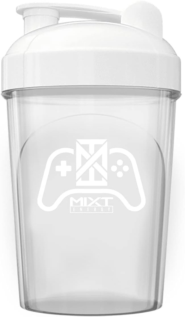 MIXT Energy Shaker Bottle, 16 oz. Butelka Shaker, BPA Free & Lid Mixing Technology (16 oz, Kontroler gier)
