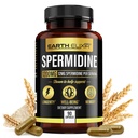 Eliksir ziemski Spermidyna Suplementy 1200mg (90 Kapsułek) - Anti Aging - 3. strona Tested (12 mg Spermidine Proszek) Max Czystość - 100% Czysta Espermidyna - Fermentowany ekstrakt z zarodków pszenicy - NMN Alternatywne