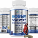 Napalona koza Weed 1590mg Dodatkowa siła w. Maca, L-Arginina, Ginseng, Boost Performance, Stamina, Energia, Non-GMO Formuła, 90 Kapsułki