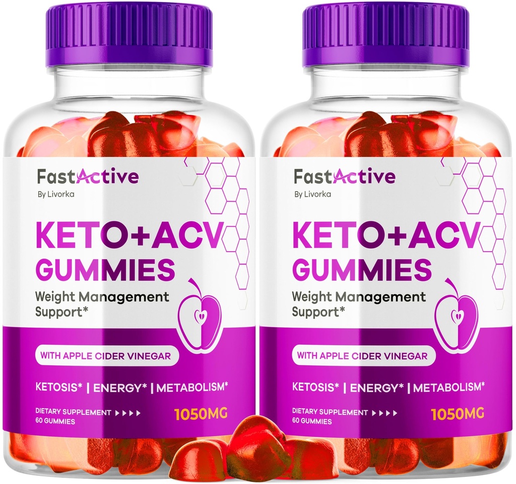 (2 Pack) Gummie szybko aktywne Keto ACV, Gummie szybko aktywne Keto 1050MG, Gummies FastActive Jabłkowe cydr, Gummeje szybko aktywne Keto Gummy Advanced Formuła, Gummeje FastActive Keto ACV, 120 Gummei przez 2 miesiące