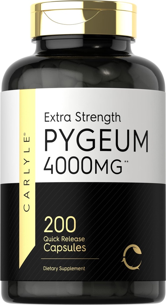 Carlyle Pygeum Africanum Bark, 124; 200 Kapsułek, 124; Ekstrakt o dużej mocy, 124; Non- GMO, Gluten Free Supplement