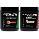 JYM Supplement Science PRE JYM 30 Servings - Truskawka Kiwi & - Post- Workout z BCAA, Glutamine, Creaine HCL, Beta- Alanine, i More Rainbow Sherbert Flavor, 30 Servings, 21.2 oz.