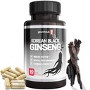 GeumHeuk Koreański Czarny Panax Ginseng Kapsułka 1000mg - 90 Kapsułki Wegan Non GMO, Wysokie Ginsenozydy, Wysoki stopień absorpcji, Zwiększenie odporności, Wydajność mentalna, Stamina & Energia, Mężczyźni i kobiety