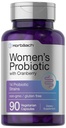 Horbäach Probiotic dla kobiet z żurawinką 124; 90 Kapsułki wegetariańskie 124; Suplement diety z 14 Probiotycznych cieśnin 124; Non- GMO, Gluten