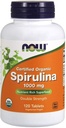 Teraz żywność - Certified Organic, Spirulina, 1000 mg, 120 tabletek