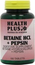 Health Plus Betaine Hcl + Pepsin Digestive Health Supplement - 180 tabletek