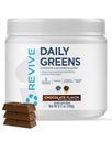 Revive MD Codzienne Green Powder Superfood (Czekolada) - Supergreens Proszek do wsparcia poziomów energii - Sok zielony, który poprawia spożycie błonnika - Wegetable Wspiera trawienie i Gut Zdrowie
