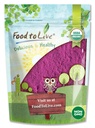 Żywność Żywić Organiczny czarny sok z porzeczki, 8 Ounces - Non-GMO, Surowiec, Kosher, Wegan Superfood, luzem, Bogate w przeciwutleniacze, Wielki dla soków, Drinki i Smoothies, Zawiera Maltodekstryna
