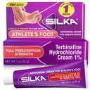 SILKA krem przeciwgrzybiczy, Kliniczne leczenie antygrzybowy stopy, Jock Itch & Ringworm Remedy, Maksymalna moc, Szybkie działania ulgi od swędzenia i spalania, 1 Oz