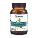 Himalaya Organic Ashwagandha, 90 Day Supply, Herbal Supplement for Stress Relief, Wsparcie energetyczne, Okazjonalna bezsenność, USDA Certified Organic, Non-GMO, Wegan, Gluten Free, 670 mg, 90 Kaplety