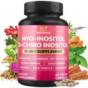 BMVINVOL Inositol Supplement - Myo- Inositol i D- Chiro Inositol Ideal 40: 1 Stosunek - Plus Berberine, Cynamon, Ashwagandha + 5 Więcej - 60 Kapsułki