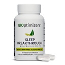 BiOptimizers Sen Przełom kapsułki - Natural Supplement Support Supplement Equipment 124; Calming Relief Aid dla dorosłych 124; Non- Habit Forming Equipment 124; 60 Kapsułki