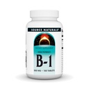Źródło Naturals Witamina B-1 Tiamin 500 mg Wysoka moc, 100% Czystość - 100 Tabletki