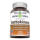 Niezwykłe preparaty Nattokinase Suplement diety 100 mg Veggie Suplement kapsułki 124; 2000 FU aktywności enzymatycznej 124; Non-GMO 124; Gluten wolny 124; Made in USA (270 Count)