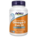 Teraz suplementy, Omega-3 180 EPA / 120 DHA, Molekularnie destylowane, wsparcie sercowo-naczyniowe, 100 Softgels