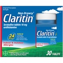 Claritin 24 HR Non Drowsy Alergy Medicine, Lorbolimus antihistamine tabletki, 30 Ct