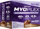 EAS Original Myoplex Maximum Muscle Builder, Meal Replacement Protein Mix 124; Quality Protein Blend 124; 42g Protein, 20 Indywidualny pakiet (Czekolada Peanut Butter Cup)