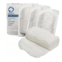 Vakly Steryle Krinkle Kerlix Typ bandaże gazy rolki [5 Pack] Wysoka Absorbent Fluff 100% Bawełna Bandaże Roll 4.5 "x4.1yds 6- Ply - Indywidualnie zapakowane gazy Mesh + Taśma medyczna - Opakowania maja Vary