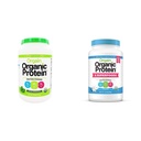 Orgain Organic Plant Based Protein Powder Bundle - Niesłodzony, Wanilia Fasola i Superfoods (2 Produkty)