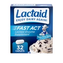 Lactaid Fast Act Laktoza Nietolerancja Kapsułki Relief z Lactase Enzyme do zapobiegania gazowi, wzdęcia i Biegunka Ze względu na wrażliwość na laktozę, Idealny dla podróży i On- The- Go, 32 Opakowania po 1-liczyć
