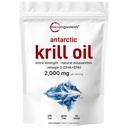 Micro Składniki Antarktycznego Kryla Suplement oleju, 2000 mg Per Serving, 240 Softgels, Potrójne siły, Bogaty w Omega- 3 s EPA, DHA & Natural Astaxanthina, Wspiera system immunologiczny i zdrowie mózgu