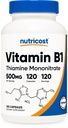 Nutricost Witamina B1 (tiamina) 500 mg, 120 kapsułek