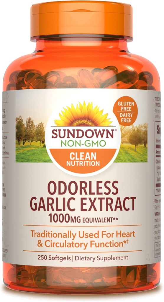 Sundown suplement czosnku, 250 Softgels