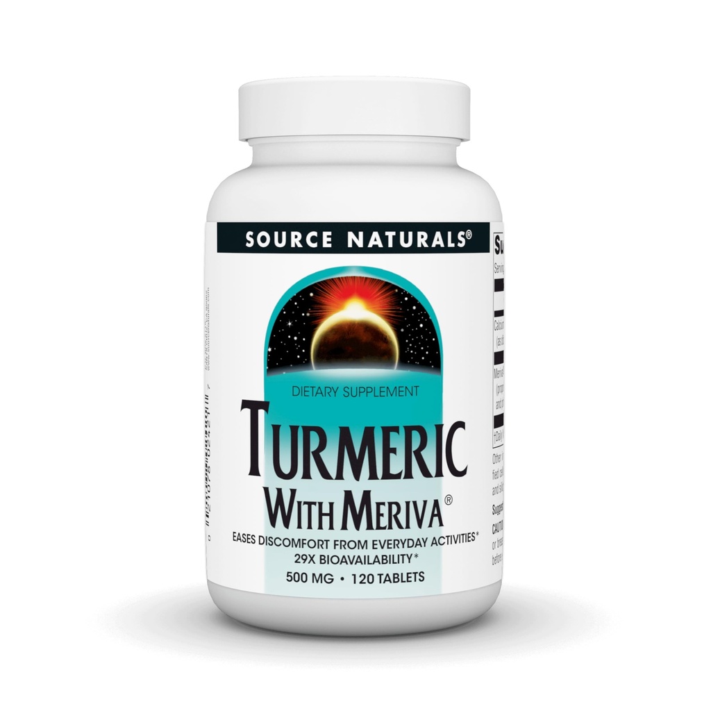 Źródło Naturals Turmeric with Meriva, 500mg - 120 tabletek