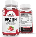 Zaawansowane Gumiaki Biotin - Naturalny aromat truskawkowy do włosów, skóry i paznokci Wsparcie