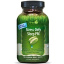 Irwin Naturals Stress- Defy Sleep PM - 50 Płynne Soft- żele - Mocne 2- in-1 Połączenie z Ashwagandha & Melatonina - 25 Służenie