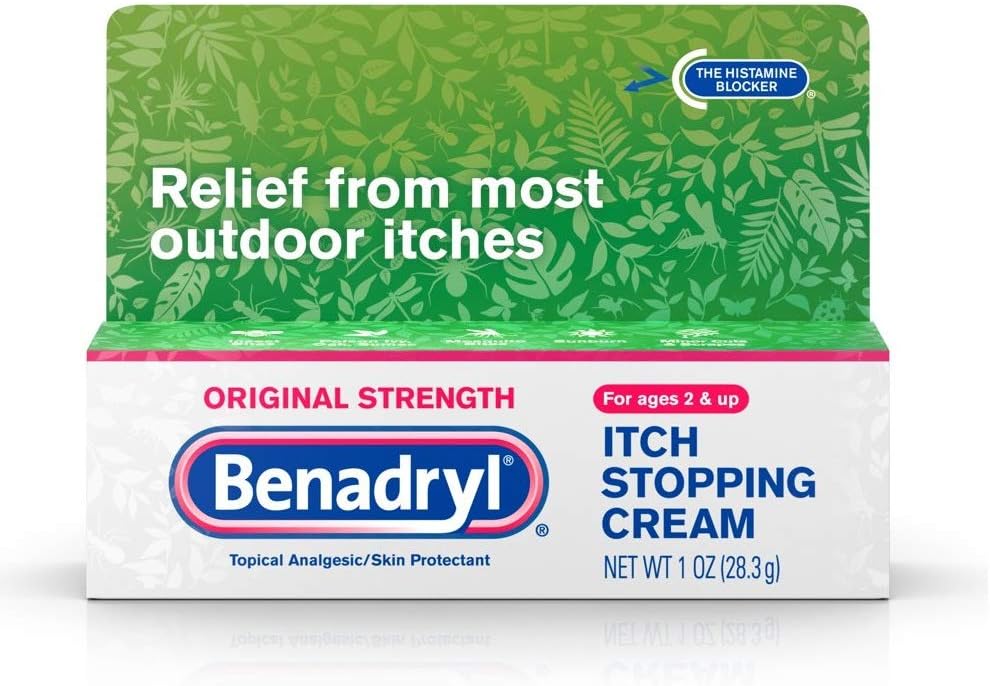 Benadryl Itch Stopping Cream Oryginalna siła 1 oz (Opakowanie po 9)