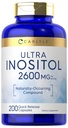 Carlyle Inositol Supplement Supplement DEFINITION 124; 2600mg DEFINITION 124; 200 Kapsułek DEFINICJA 124; dla kobiet i mężczyzn jako Myo- Inositol DEFINITION 124; Non- GMO, Gluten Free
