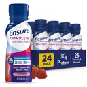 Zapewnić COMPLETE Strawberry Nutrition Shake, Kompletny, Zbalansowany posiłek Wymiana, Gotowy do picia, 30g białka, 25 Witamin i minerałów, 10 fl oz - 24 Pack
