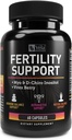 Vela Fertility Supplement Supplement Supplement Amend124; + Myo & D- Chiro Inositol + Vitex Berry Amend124; Reproductive Supplement, Hormonal & Ovarian Supplement Complex Amend124; 60 Capsules Amend124; 3rd Party Tested, Non-GMO