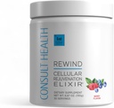Consult Health Rewind 1000 mg MSM, Cellular Odmładzanie proszek napój Mix - Lykopen, Polifenole, Collagen i Elastin Wsparcie dla połączeń, Skóra, Włosy i paznokcie - Berry Flavor - 30 Służenie