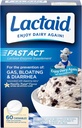 Lactaid Fast Act Laktoza Nietolerancja Chewables with Lactase Enzymes, Vanilla, 60 Count
