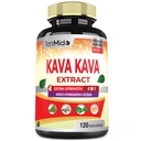 Kava Kava Supplement Extract kapsułki, 4 miesiące dostaw z Ginkgo, Ashwagandha, Valerian- Relaxation Supports Supplement- 120 Kapsułki Vegan