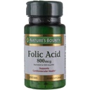 Nature 's Bounty Folic Acid Supplement, Wspiera zdrowie układu sercowo- naczyniowego, 800mcg, Multi, No Flavour, 750 Count, Pack of 3