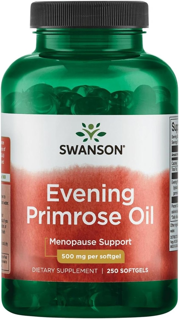 Wieczór Swanson Primrose Oil (Omegatru) 500 Miligramów 250 Sgels