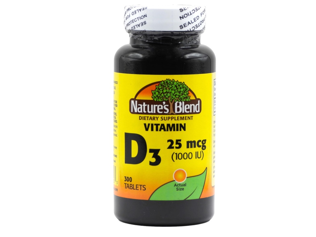 Mieszanina naturalnej witaminy D3 1000 j.m. 300 tabletek