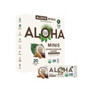 ALOHA Organic Plant Based Protein Bar MINIS 124; Kokosowe czekoladowe migdały 124; 20 Hrabia, 24g Bary Yellow 124; Wegan, Low Sugar, Gluten Free, Paleo, Low Carb, Non-GMO, Stevia Free, Soy Free, No Sugar Alcohols